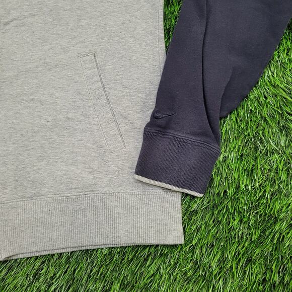 NIKE Track Jacket Womens M/L 18x24 Gray Script Logo - Picture 14 of 15